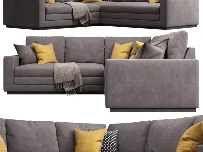 Wesley Hall - Dapper Sectional 3D model