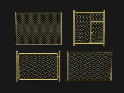 Chain Link Fence  3D model
