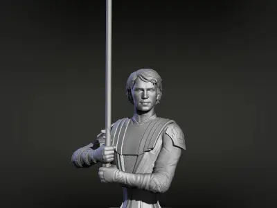 Anakin Skywalker Clone Wars Bust 3D print model