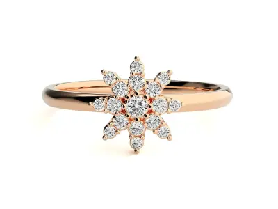 Women ring 3D print model 85