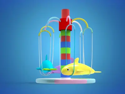 Playground for kids 3D model