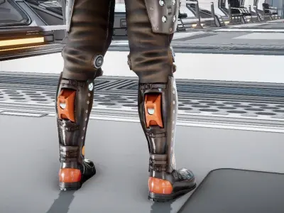 Jax Sci Fi Character  3D model