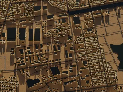 Iwata Japan Citymap Building 3D model