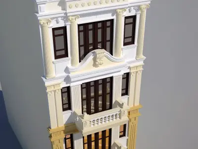 Classic house 02 3D model purchase