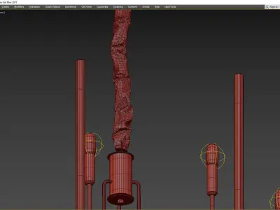 ANKE BRASS CHANDELIER 2 3D model