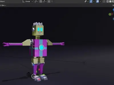 Bolty Low-poly 3D model