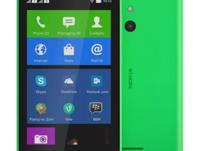Nokia XL Bright green 3D model