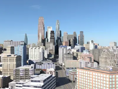 City 112 Low-poly 3D model