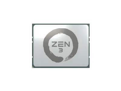 AMD TR4 CPU Zen 3 V1 001 3D model