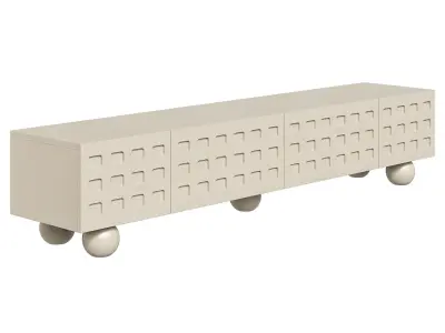 Japandi Style TV Stand 3D model