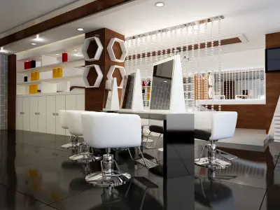 Salon and Spa 3D model