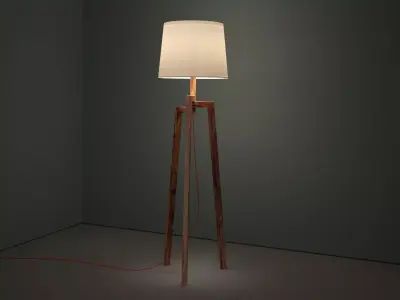 Stilt Floor and Table Lamps 3D model