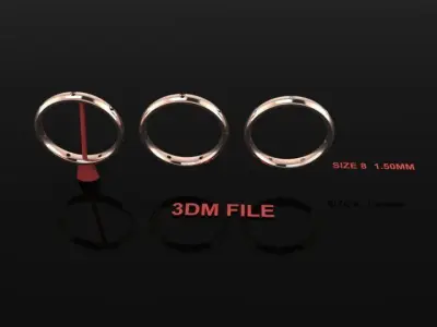Dainty Infinity Diamond Band Ring and Fashion Wear Size8 3D print model