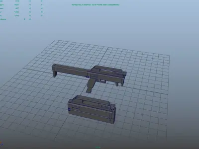 FMG-9 love pistol Low-poly 3D model