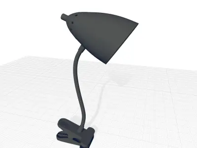 Zainab Clip On Lamp - Colour 3D model