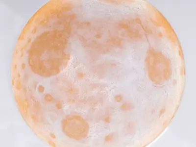 Planet decoration with backlighting Low-poly 3D model