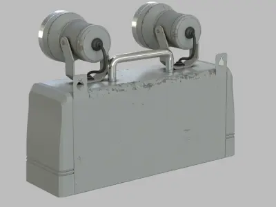 Old Emergency Light 3D model