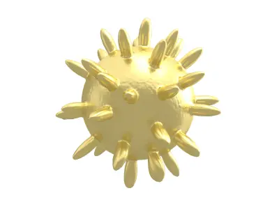 Virus v4 010 Low-poly 3D model