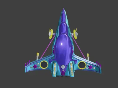 Spaceship hovercraft 3D model