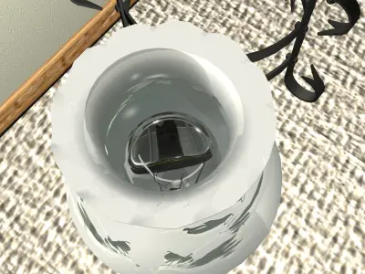 Wrought-iron chandelier 3D model