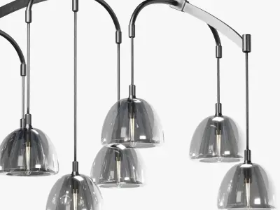 Vintage crystal luster 3D model