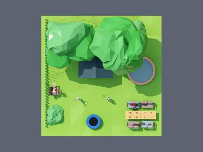 land 61A Low-poly 3D model