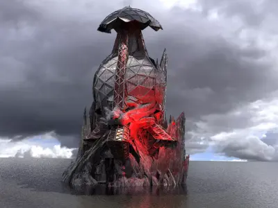 Steppenwolf tower Cliffs  3D model