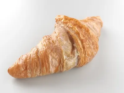 Croissant - 3D Scan Low-poly 3D model