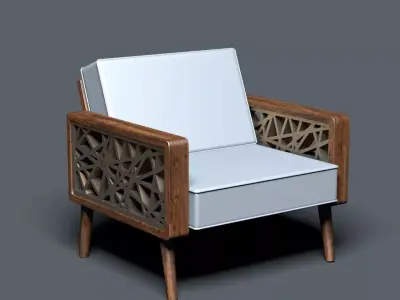 Modern Chair 02 Free low-poly 3D model