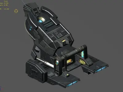 Machinery - Spacecraft - Functional Objects 014 3D model