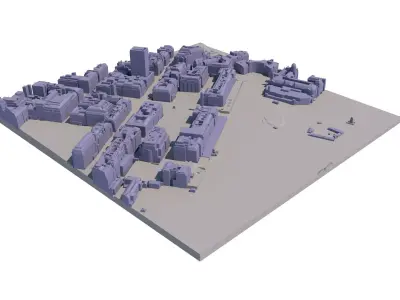 London city tile Level 2 block TQ2980 South East 3D model
