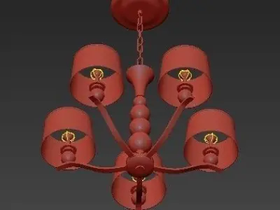 Maxim Rondo Single Tier Chandelier 3D model