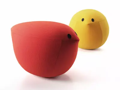 Birdy Pouf Free 3D model