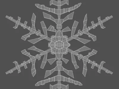Snowflake 3D model