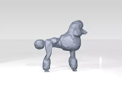 Poodle Low Poligonal 3D model