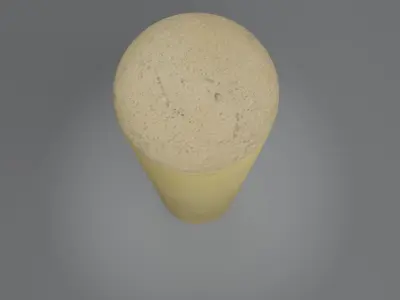 Yellow Bollard Free 3D model