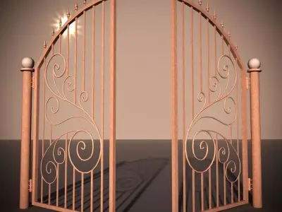 Bronze Gate 3D model