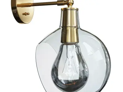 EDENDALE ANGLED ARTICULATING SCONCE Low-poly 3D model