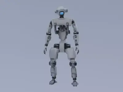 Scifi Robot - Operator 005 Low-poly 3D model