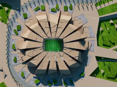 King Salman International Stadium 3D model