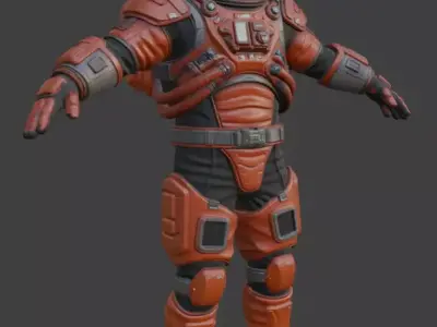 Astronaut Spacesuit 3D Model 3D model
