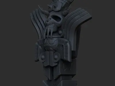 totem scary 3D model