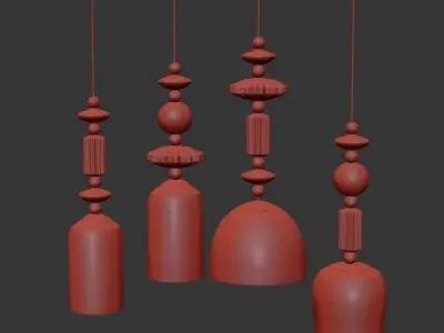 SUSPENDED LIGHT ODEON LIGHT 4861  1B CANDY 3D model