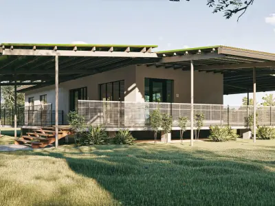 camp House  Low-poly 3D model