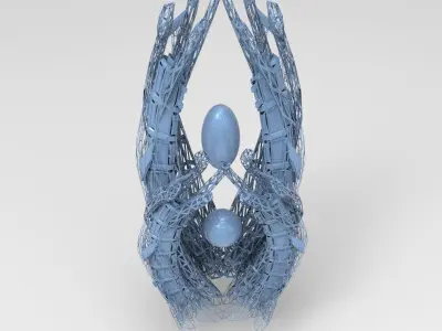 Sci fi eclipse monolith Boss Tower 3D model