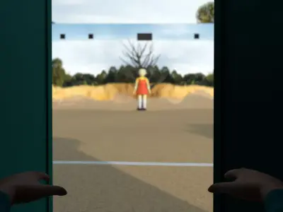 Squid Game Red Light Green Light Low-poly 3D model