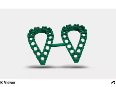 Eclipse Curve Pendant 3D print model