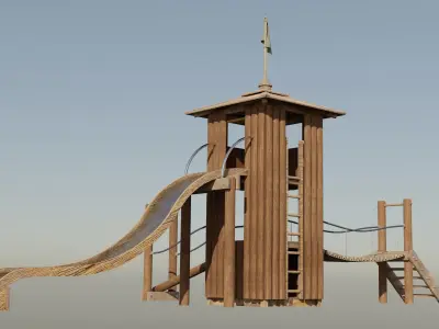Playground for children 3D model