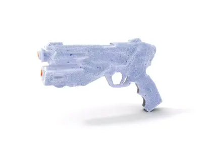 Futuristic SciFi Pistol model pack Low-poly 3D model