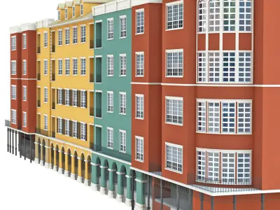 Residential complex 3D model